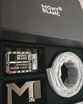 Cintura Montblanc doppia fibbia intercambiabile