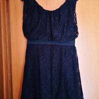 vestito nero in pizzo