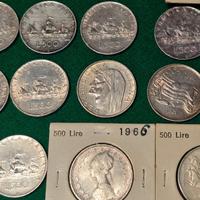 13  500 LIRE ARGENTO( CARAVELLE , BIGHE , DANTE)