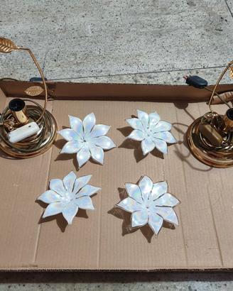 lampadario e abat jour  vintage