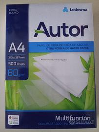 RISME DI CARTA FORMATO A4 - FF. 500 - GM 80