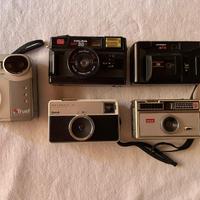Lotto 5 macchine fotografiche vintage