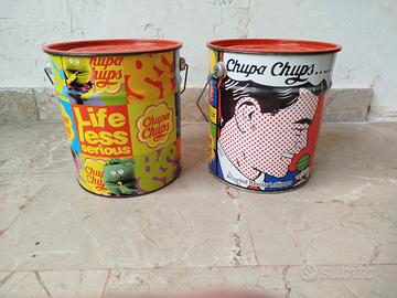 Secchielli/barattoli Chupa Chups vintage 