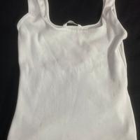 canotta bianca zara S