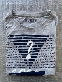 T-shirt Guess grigia bambino