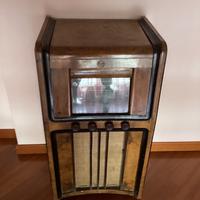 Radio epoca CGE a valvole con giradischi