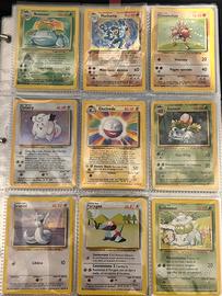 Lotto carte pokemon set base