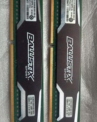Memoria RAM crucial ballistix Sport 2x 8Gb