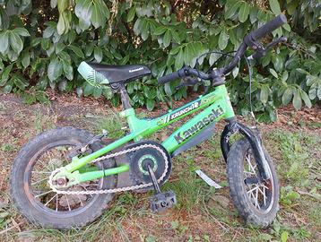 Bici 2-4 anni 12 pollici ruote grasse kawasaki