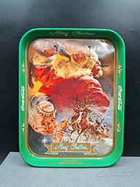 vassoio coca cola babbo natale