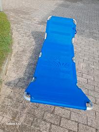 Lettino prendisole pieghevole in alluminio