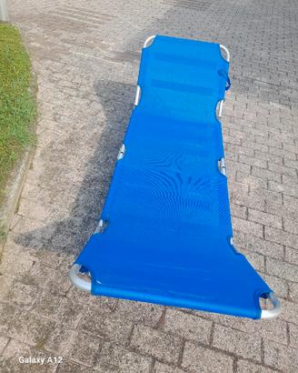 Lettino prendisole pieghevole in alluminio