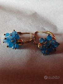 orecchini dorati argento 9,25 