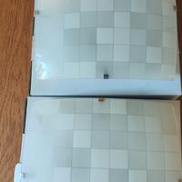 2 plafoniere in vetro