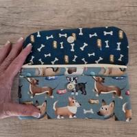Portafoglio artigianale con cagnolini, nuovo