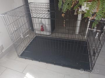 kennel animali XL pieghevole acciaio nuovo