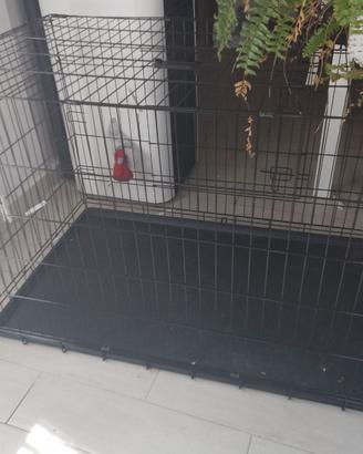 kennel animali XL pieghevole acciaio nuovo