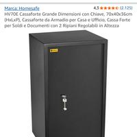 Cassaforte come Nuova Perfetta comoda 2 ripiani A4