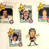 5 figurine Panini Espana 82 calciatori