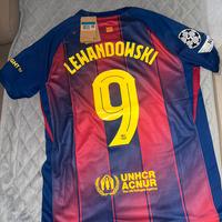 Taglia M Maglia lewandowski nuova 2025/2026 barca
