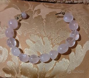 Bracciale Quarzo Rosa Vintage Arg 925