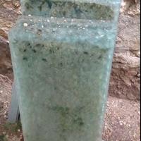 Lastre in vetro sfaccettato (anni '50)