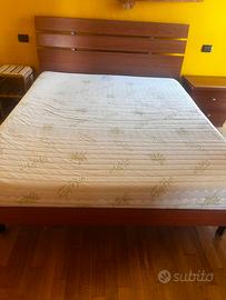 Letto+rete+comodino+materasso