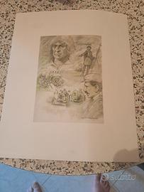 opera su cartoncino