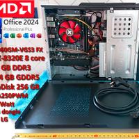 Mini PC AMD 8 core - 16GB ram - SSD 256GB - RX 550