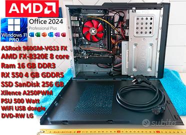 Mini PC AMD 8 core - 16GB ram - SSD 256GB - RX 550