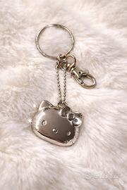 Portachiavi originale Sanrio Hello Kitty argento