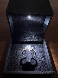 Anello con diamanti naturali certificati GIA
