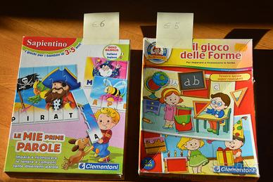 Giochi sapientino per imparare le forme e a legger