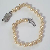 Braccialetto di perle con chiusura argento 800