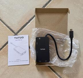 HUB USB-C lettore schede e USB 80W Tutuo