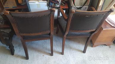 2 sedie art decò periodo fascista art decò.