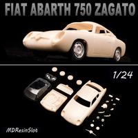 1/24 Fiat Abarth 750 coupe Zagato body kit resina