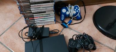 playstation 2 con tanti giochi e volante f