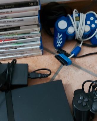 playstation 2 con tanti giochi e volante f