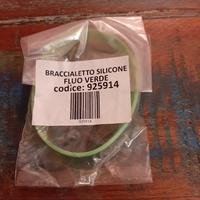 braccialetti silicone verde fluo
