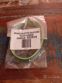 braccialetti silicone verde fluo