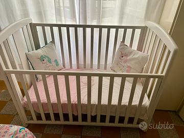 Lettino con materasso 60X120