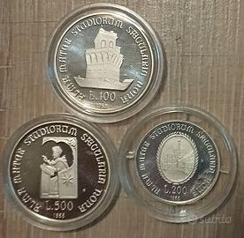 #2313 – Tre Monete Argento Repubblica Italia
