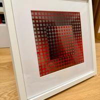 Quadro 1975 Victor Vasarely  serigrafia optical
