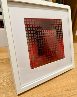 Quadro 1975 Victor Vasarely  serigrafia optical
