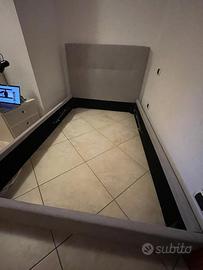 Letto contenitore con materasso 1 piazza e 1/2