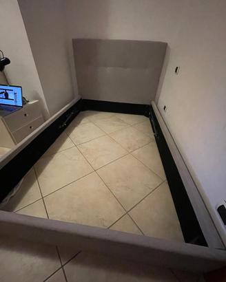 Letto contenitore con materasso 1 piazza e 1/2