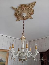 Lampadario in ceramica a 6 luci usato