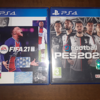 FIFA 21 + pes 2020 per ps4 25 euro