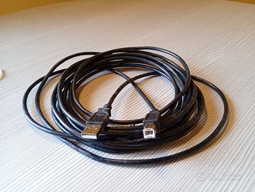 Cavo nero per stampante usb lunghezza 5 metri